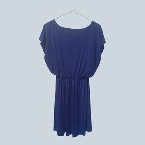 Women's Blue Wrinkle Free, Stretchy Dress, Size Small